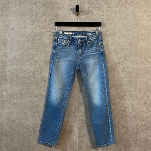 Gap Light Medium Wash Skinny Ankle Jeans Crop